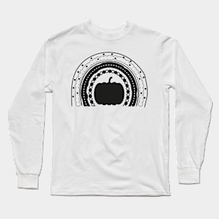 Boho Pumpkin Arch Long Sleeve T-Shirt